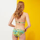 Top de bikini anudado alrededor del cuello con estampado Jungle Rousseau para mujer Jengibre detalles vista 3