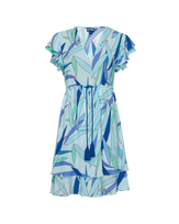 Vestido corto de viscosa con estampado Madrague para mujer Thalassa vista frontal