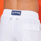 Bañador de color liso para hombre Blanco detalles vista 2