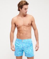 Men Swim Trunks Flat Belt Stretch Urchins Horizon front worn view