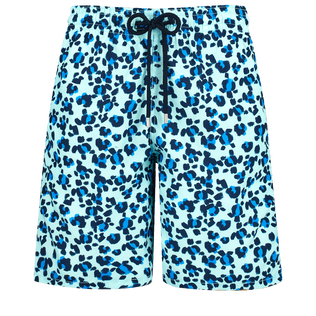 Bañador largo con estampado Turtles Leopard para hombre Thalassa vista frontal