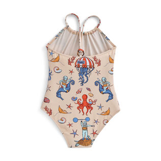 Girls One-piece Swimsuit Aqua Circus - Vilebrequin for St. Regis Pink champagne vista trasera