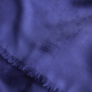 Turtle Monogram Scarf Midnight details view 1