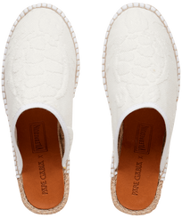 Espadrille en éponge femme - VBQ x Pare Gabia Blanc vue de face