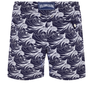 Bañador con estampado Waves para hombre Zafiro vista trasera