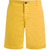 Solid Bermudashorts aus Tencel-Satin für Herren Sonne Vorderansicht