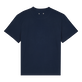 Camiseta de algodón orgánico con estampado Sud para hombre Azul marino vista trasera