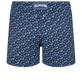 Men Short Swim Shorts Micro Tortues Rainbow Navy back view