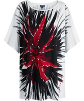 Women Maxi Viscose Dress Urchin - Vilebrequin x Patrizia Gucci White front view