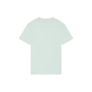 Camiseta de algodón orgánico con tortuga bordada para hombre Pacifico vista trasera
