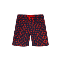 男童 Homard Pixel 超轻易收纳游泳短裤 Navy 正面图