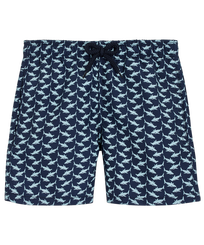 Boys Swim Shorts Net Sharks Azul marino vista frontal