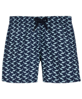 Boys Swim Shorts Net Sharks Navy front view