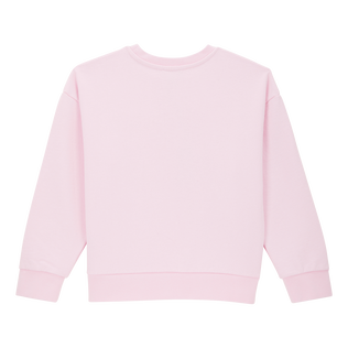 Sweatshirt mit Rundhalsausschnitt für Mädchen Marshmallow Rückansicht