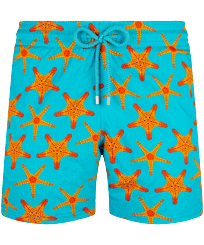 男士 Starfish Dance 弹力泳裤 Curacao 正面图