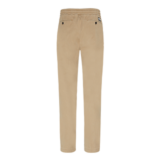 ZHENWEI Men's Cotton Linen Drawstring Pants, Elastic Waist