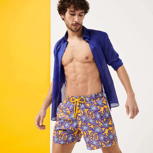Men Swim Trunks Ultra-light and packable Octopus Band Yellow details view 3