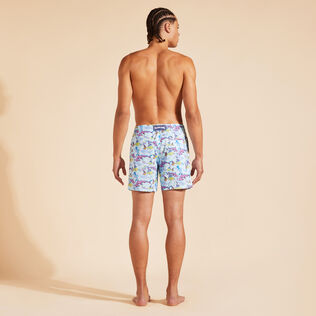 Men Ultra-Light and Packable Swim Trunks French History Thalassa back worn view