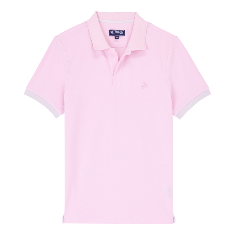 Solid Polohemd Aus Baumwolle Für Herren - Palatin - Rosa