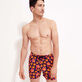 Maillot de bain court stretch homme Stars Gift Bleu marine vue portée de face