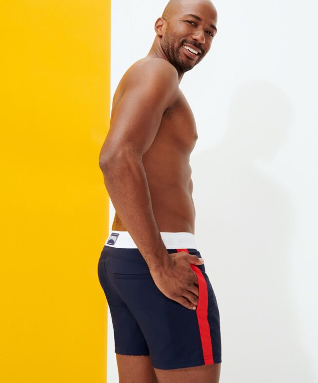 Men Swim Trunks Flat Belts Vilebrequin