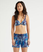 Pantaloncini mare donna Eyes of the wind Midnight vista frontale indossata