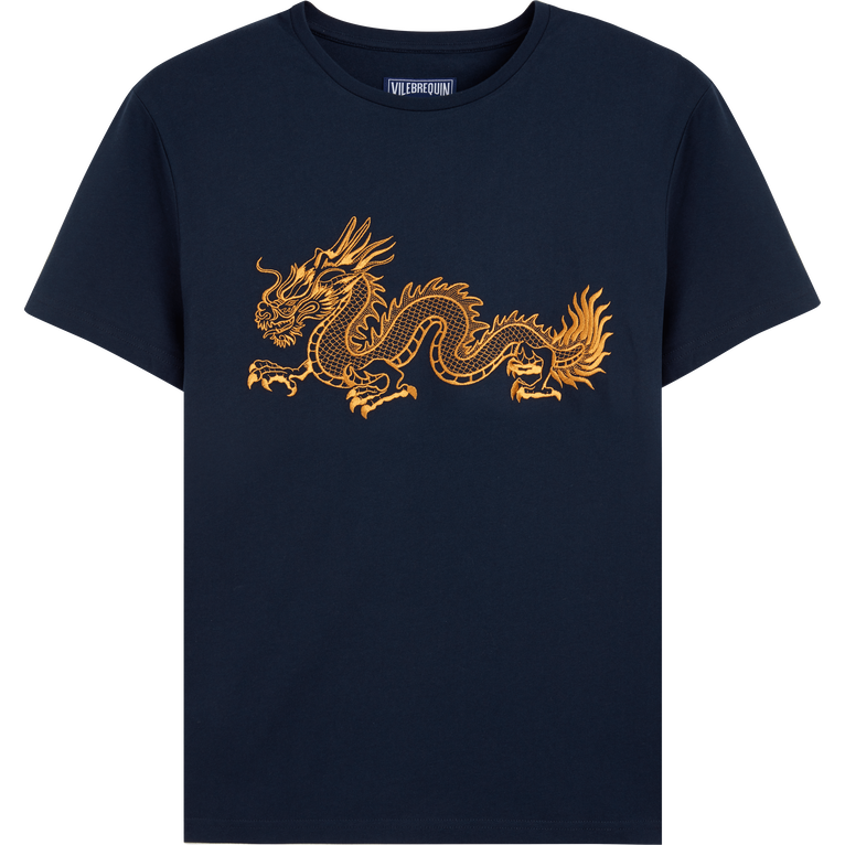 T-shirt Uomo In Cotone The Year Of The Dragon - T-shirt - Tao - Blu