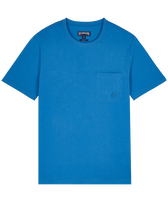 T-shirt en coton organique homme uni Faience vue de face