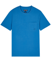 Camiseta de algodón orgánico de color liso para hombre Earthenware vista frontal