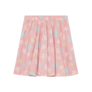 Falda con cinturilla elástica y estampado Ronde Des Tortues para niña Boudoir vista frontal