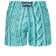 Pantaloncini mare uomo elasticizzati in maglia aran Thalassa vista posteriore