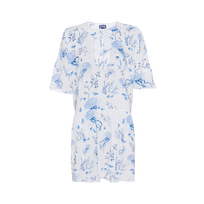 Women Viscose Dress Medusa and Shells White 正面图