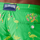 Men Classic Embroidered - Men Swim Trunks Embroidered 2012 Flamants Rose - Limited Edition, Grass green details view 2