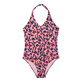 Bañador de una sola pieza con estampado Turtles Leopard para niña Caramelo vista frontal