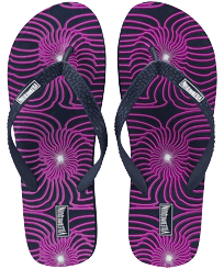 Chanclas con estampado Hypno Shell para hombre Azul marino vista frontal