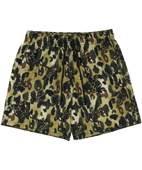 Costume da bagno uomo Camouflage - Vilebrequin x Palm Angels Nero vista frontale