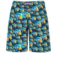 Pantaloncini mare uomo lunghi Piranhas Blu marine vista posteriore