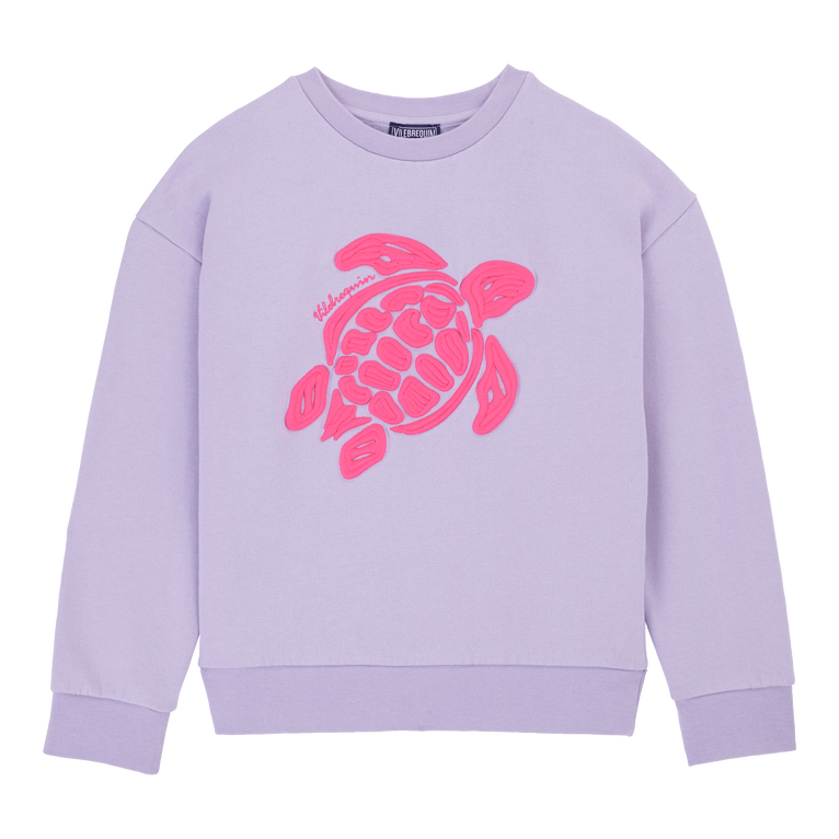 Girls Round-neck Sweatshirt - Galapa - Purple