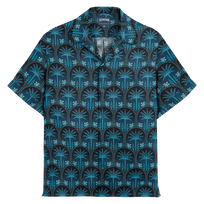 Camisa de bolos de lino para hombre - Vilebrequin x Abu Dhabi Goa vista frontal