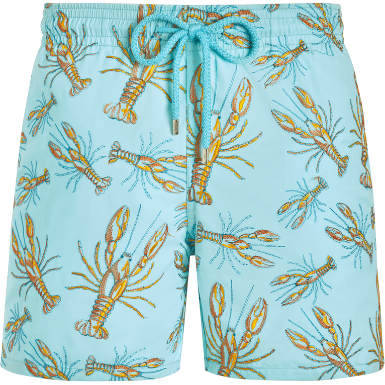 Men Swim Shorts Embroidered Lobsters - Limited Edition - Swimming Trunk - Mistral - Blue - Size 6XL - Vilebrequin