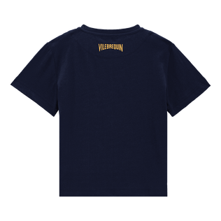 男童兔年刺绣纯棉 T 恤 Navy 后视图