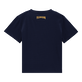 男童兔年刺绣纯棉 T 恤 Navy 后视图