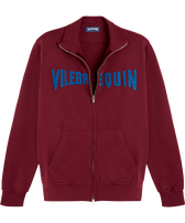 Sudadera con cremallera delantera logo cosido y estampado Velvet Starlettes para hombre Morado vista frontal