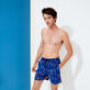 Men Classic Embroidered - Men Swimwear Embroidered Giaco Elephant - Limited Edition, Batik blue details view 5