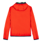 Men Reversible Windbreaker Jacket Marché Provencal Poppy red back view