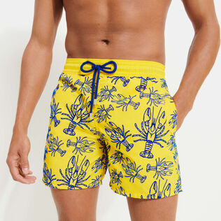Bañador de tacto aterciopelado con estampado Lobster para hombre Mimosa detalles vista 3