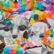 Tote bag en lin Animals - Vilebrequin x Okuda San Miguel Multicolore 