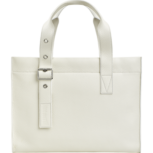 Medium Leather Bag White 正面图