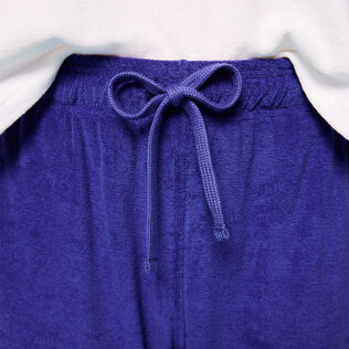 Bermudas de color liso para hombre y mujer Purple blue detalles vista 1