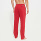 Pantalón de chándal con estampado Micro Dot Garbadine para hombre Rojo vista trasera desgastada